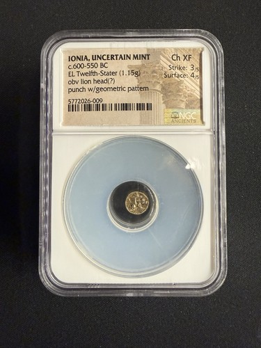 Moneta greca ionia 12 - greca, 1/12