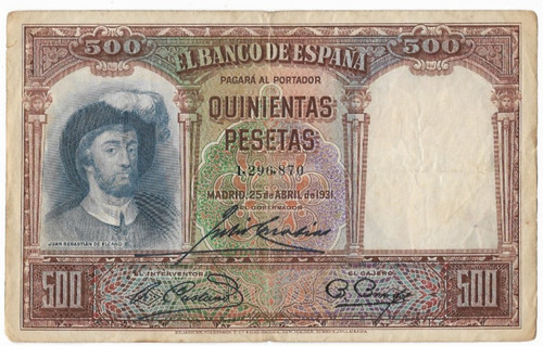 España 500 pesetas cano - pesetas,